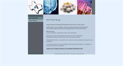 Desktop Screenshot of dontflushdrugs.org